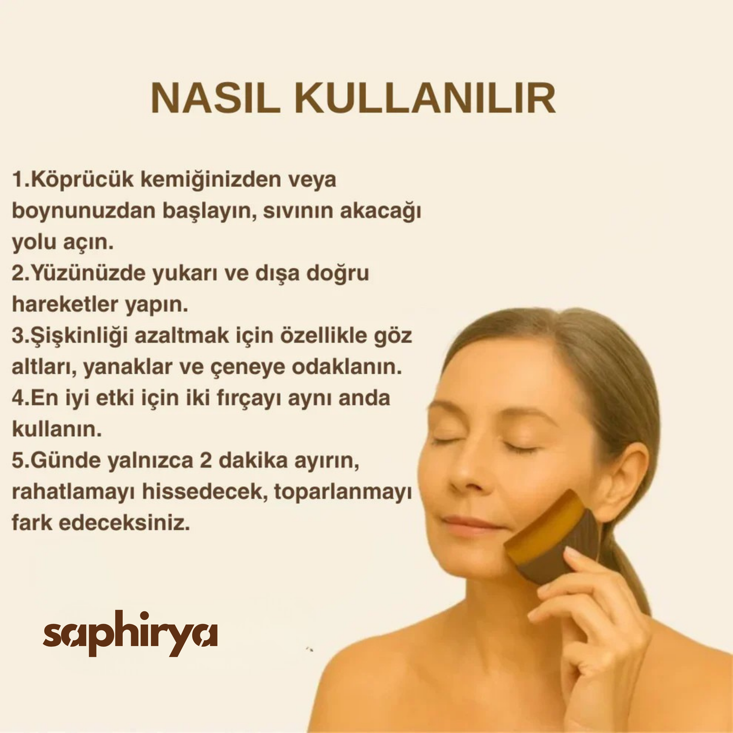 Saphirya™ Lenfatik Masaj Fırçası